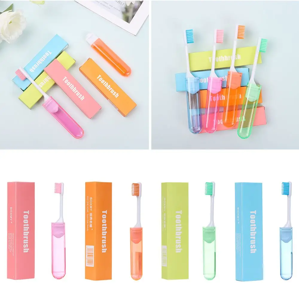 

Health Travel Camping Portable Business Trip Oral Cleaning Outdoor Tooth Brush Folding Toothbrush