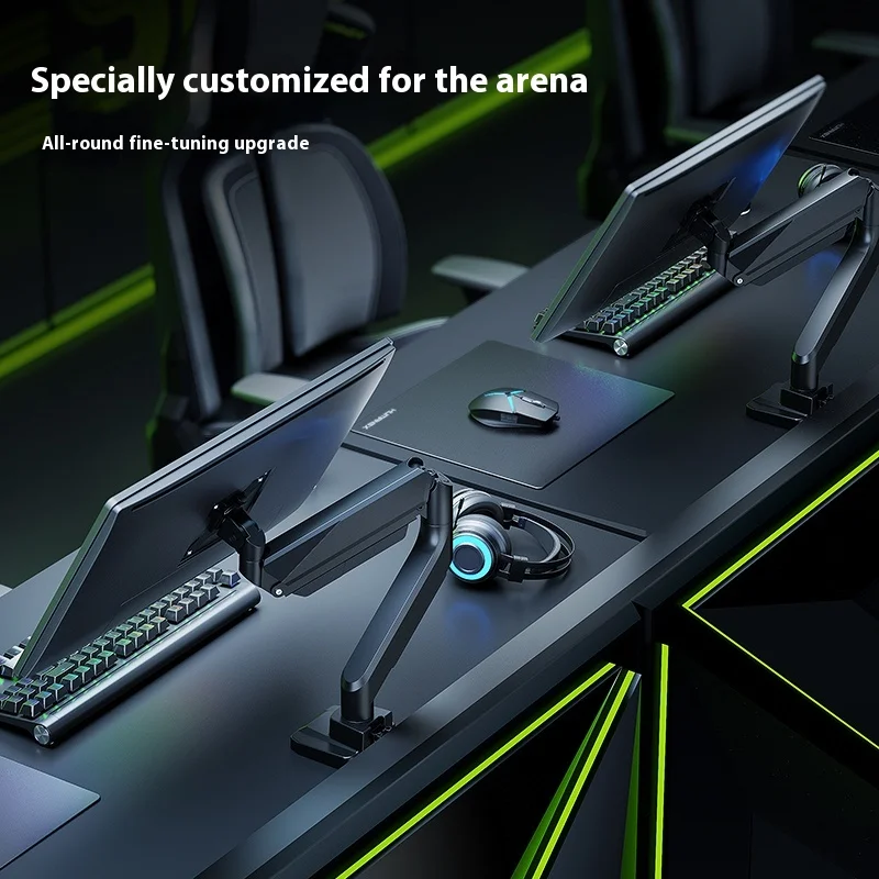 Humanex T9X Computer Monitor Stand Large Screen Cantilever Computer Mechanical Arm RGB 16kg Load-Bearing Screen Display Bracket