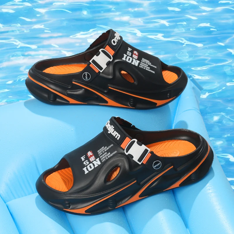 Sommer Herren Strandpantoffeln Bequeme Weiche Clogs Outdoor-Sandalen Herren Freizeitschuhe Damen Garten-Wasserschuhe Herren Strandpantoffeln – Detail 5