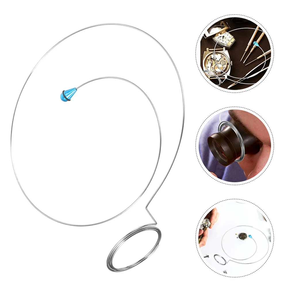 

4 Pcs Watch Tool Loupe Fixing Circle Bracket Magnifier Wire Jewelry Loop Iron Eyeglass Repair Holder for