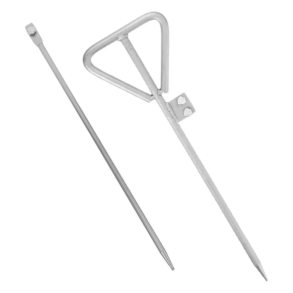 2 個亜鉛メッキ接地棒ヘビーデューティ屋外電気システム電気柵アンテナ発電機接地鉄柱用