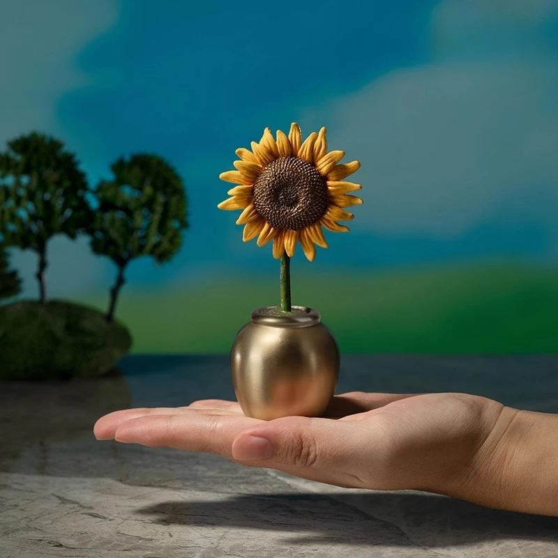 

Креативный настольный орнамент с подсолнухом, победитель чемпионат, эмоциональный исцеляющий подарок для нового дома