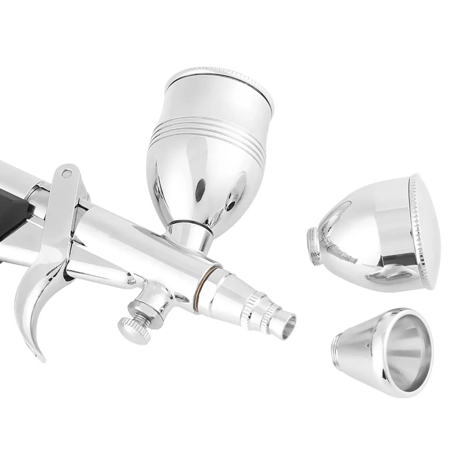 Professionelles pneumatisches Airbrush-Set, Schwerkraftspray mit 03 05 08 mm Düsen für Modellleder und Autolackierung
