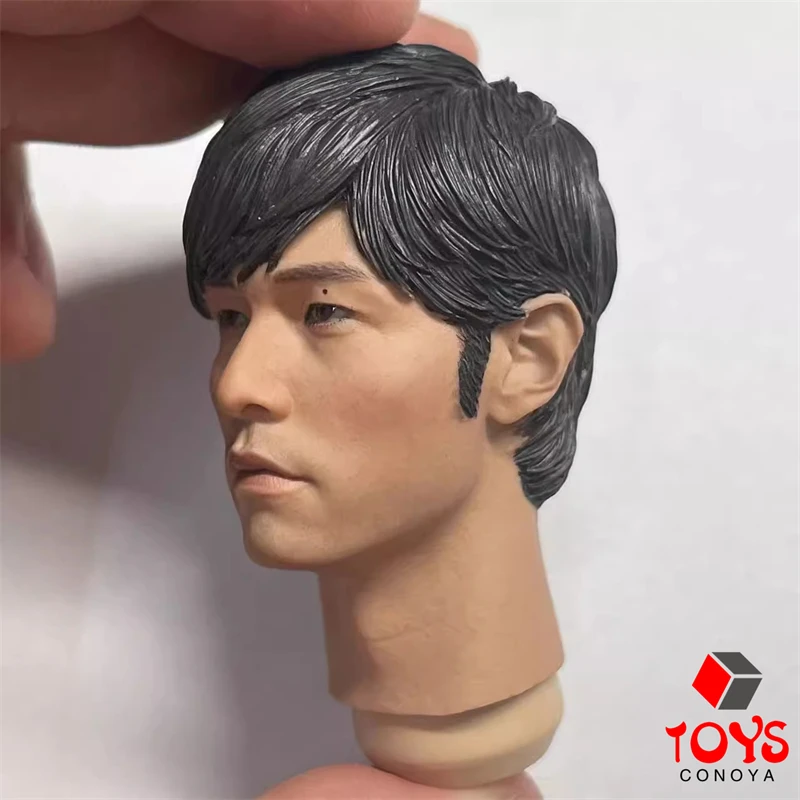 Sculpture de tête en PVC de chanteur asiatique Jay Chou, échelle 1/6, modèle adapté aux poupées de corps de soldat masculin de 12 pouces