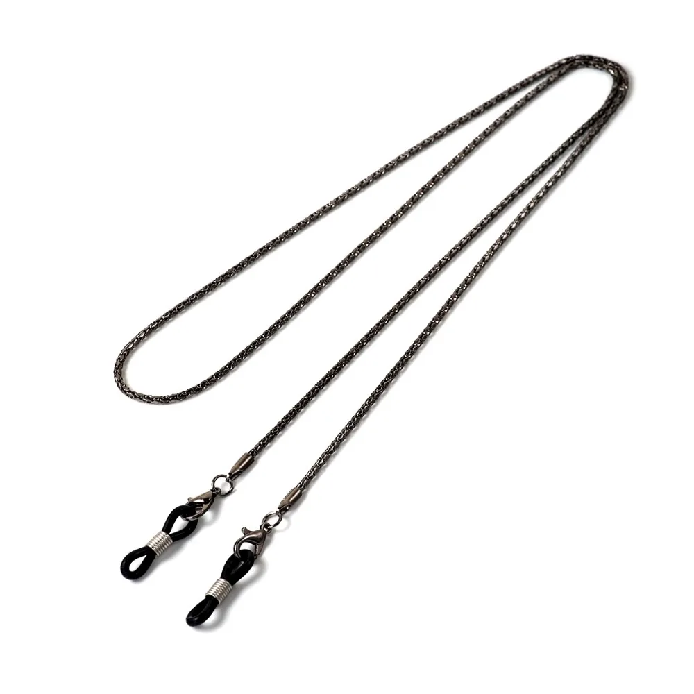 패션 미끄럼 방지 안경 체인 속이 빈 마스크 끈 안경 끈 금속 다이아몬드 비즈 독서 안경 체인 여성 남성용