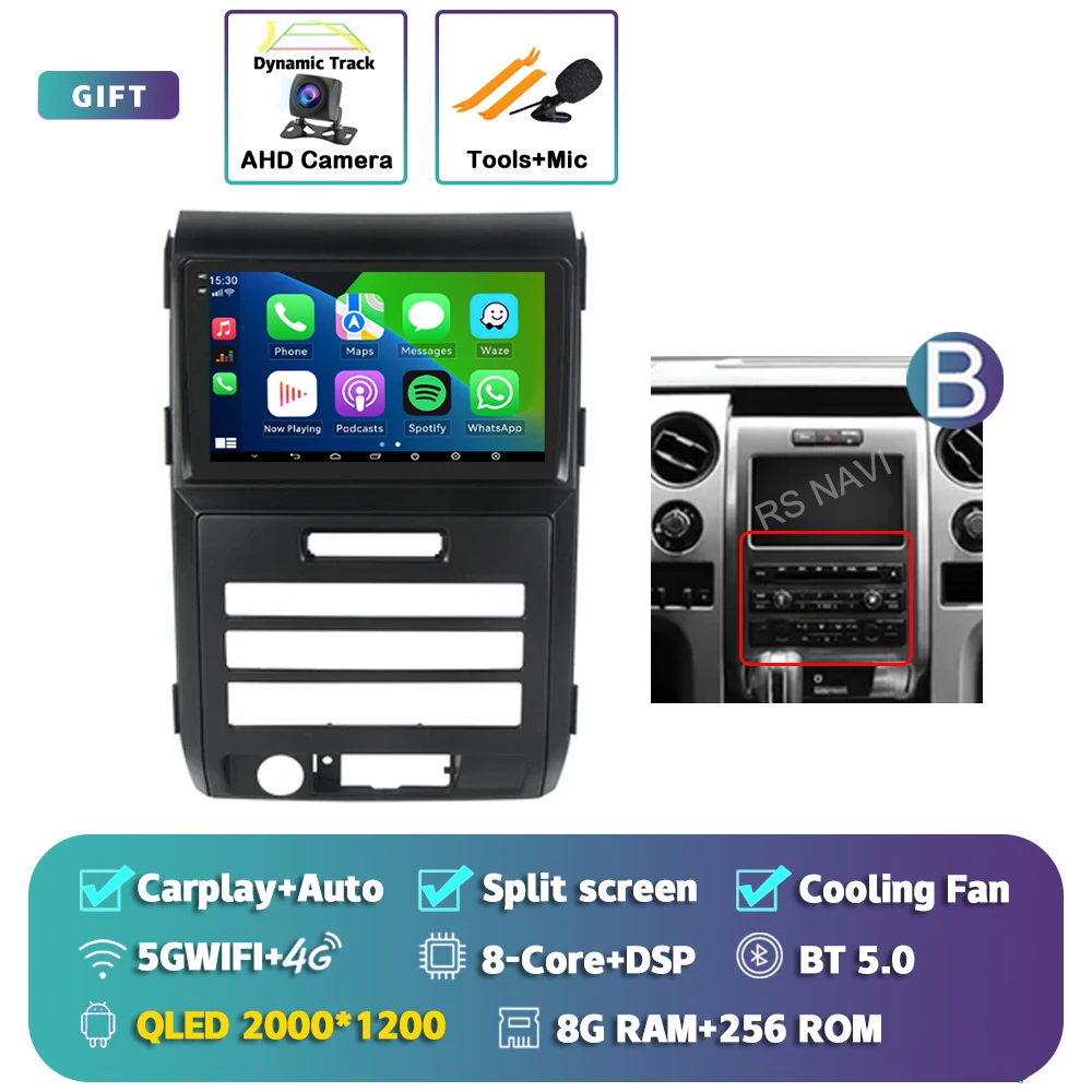 Android 15 Carplay Auto Radio Multimedia Speler Voor Ford F150 P415 Raptor 2008-2014 E53 X5 M5 autoradio Stereo Head Unit