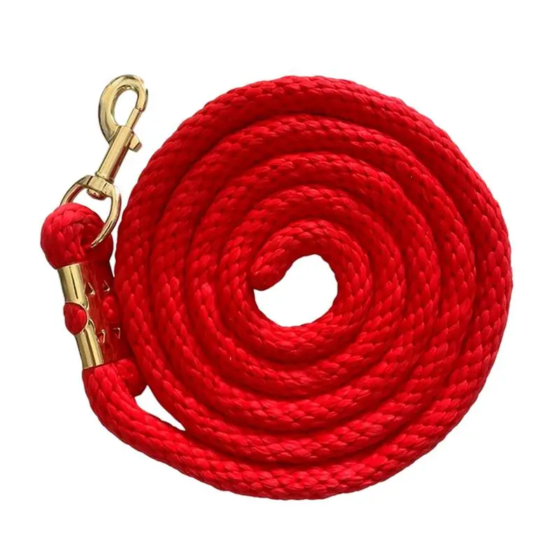 Horse Training Lead Rope 6.5ft Training Lead With Trigger Bull Snap Strong Cord For Effective Handling Long Walking Lead For