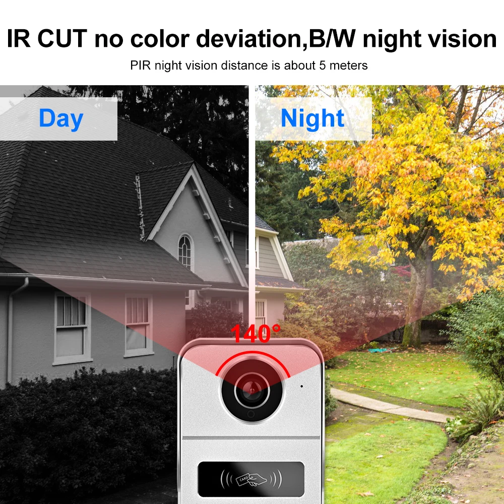support tuya app Smart Doorbell Camera WiFi IP Video Door Bell Phone Intercom IP HD Camera for Home Security with Alexa Echo