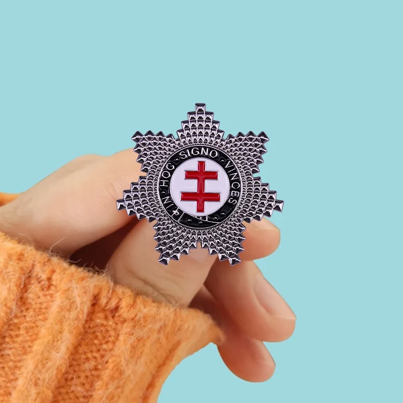 1pcs Exquisite cross design  Order of the Knights Templar Collect Decoration medal Unique retro style commemorative medals