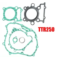 Kit completo de juntas para motocicleta Yamaha TTR250 250cc, juego de juntas y sellos para motor de cilindro, cárter, tapa superior y embrague