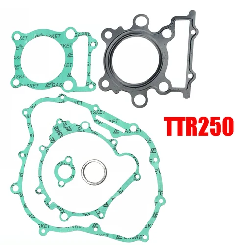 Imagen 1 del producto Kit completo de juntas para motocicleta Yamaha TTR250 250cc, juego de juntas y sellos para motor de cilindro, cárter, tapa superior y embrague