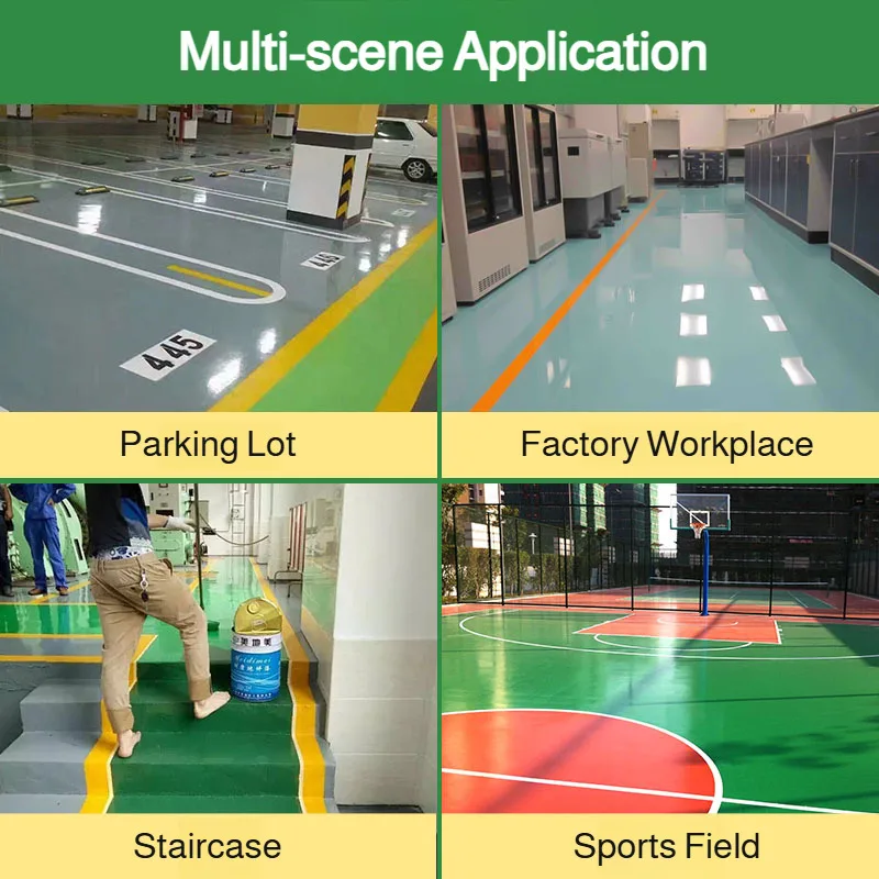 Epoxy Resin Floor Paint Self-Leveling Cement Floor Paint Water-Based Environmentally Friendly Quick-Drying Non-Slip