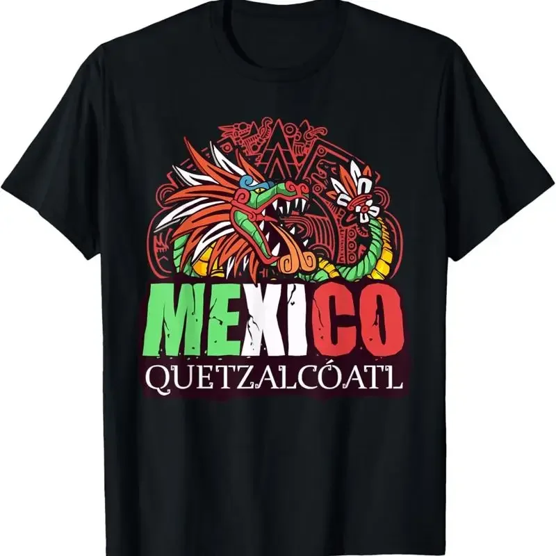 Nueva camiseta limitada de Quetzalcoatl, serpiente azteca, maya, inca, tolteca, México, talla S 4Xl