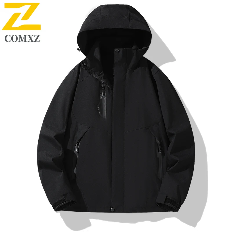 

Мужская куртка высокого качества, новинка 2025 года, ветрозащитная водонепроницаемая дышащая куртка с капюшоном, уличная походная куртка для штурмовика