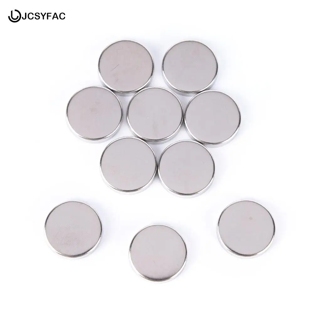 10 pçs 20mm diy sombra de olho recipiente panelas para sombra maquiagem ferramenta cosméticos vazio paleta de alumínio casos panelas