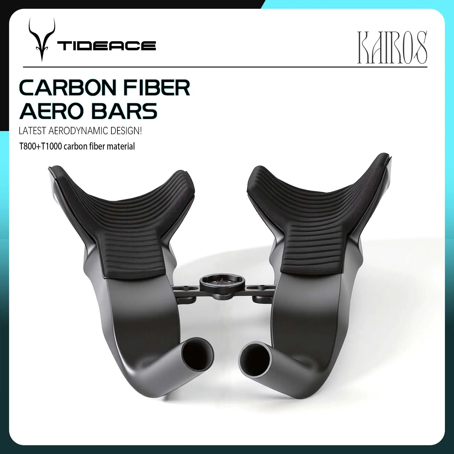 KAIROS Carbon Fiber Aero Bars Super Light Road Bike Extension Kits Triathlon Rest Handlebar Carbon Aero Cockpit