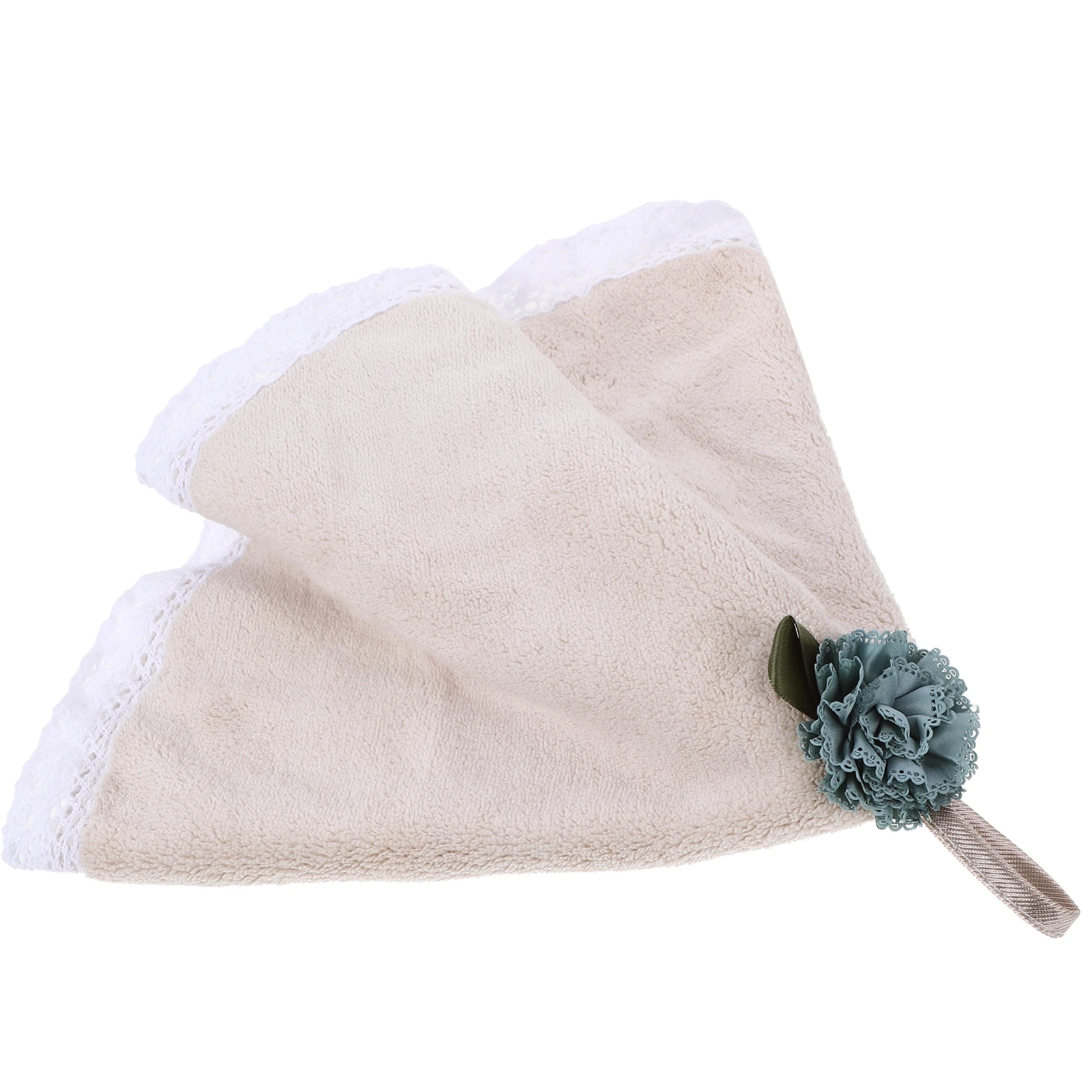 

Round Hand Towel Coral Fleece Quick Drying Kitchen Absorbent Hanging Small Soft Wear Resistant Washable Long Use