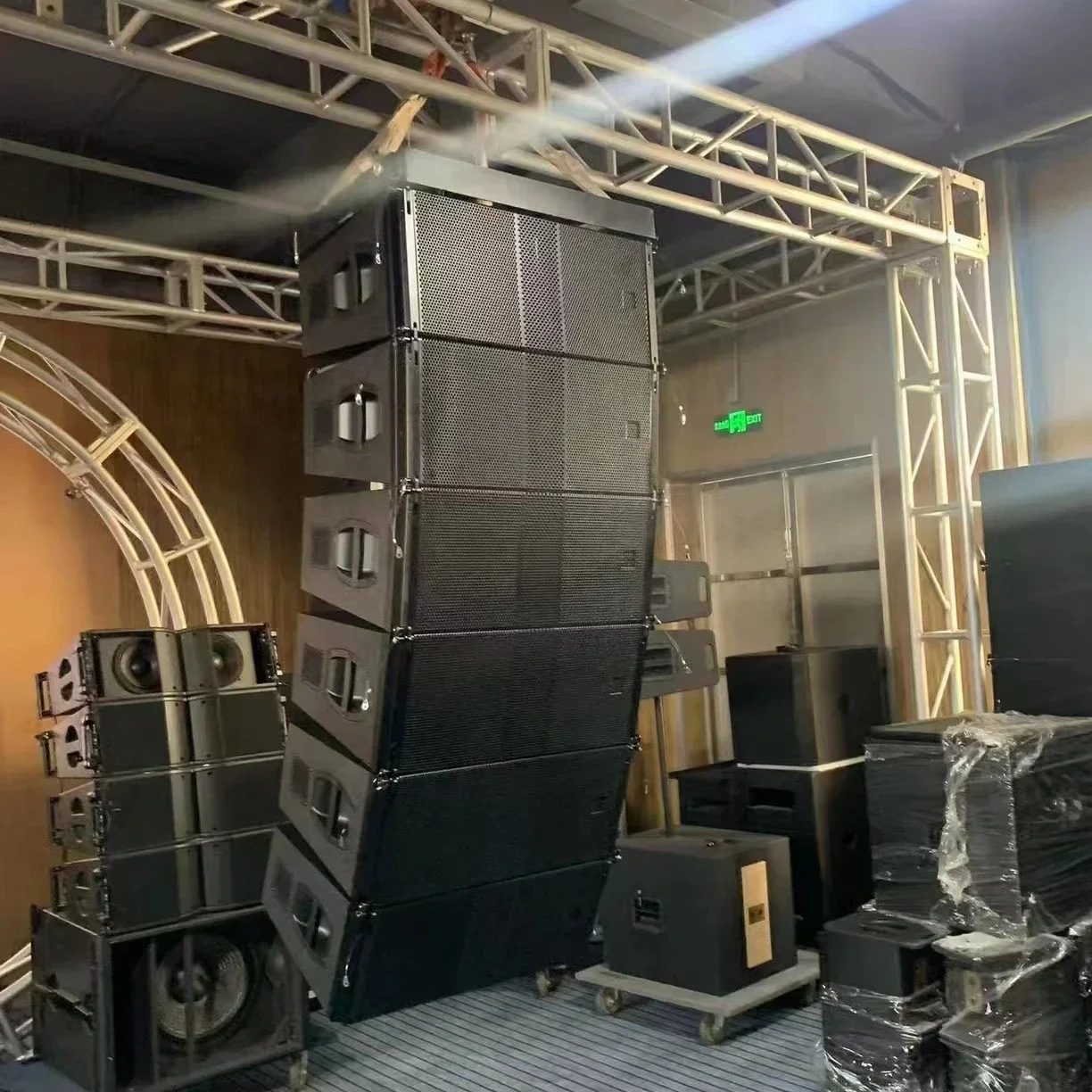 S1221 Dual 12-inch 2-Way Active Line Array Speakers Pa Sound Passive Stage Professional Audio Complete Set Please Contact