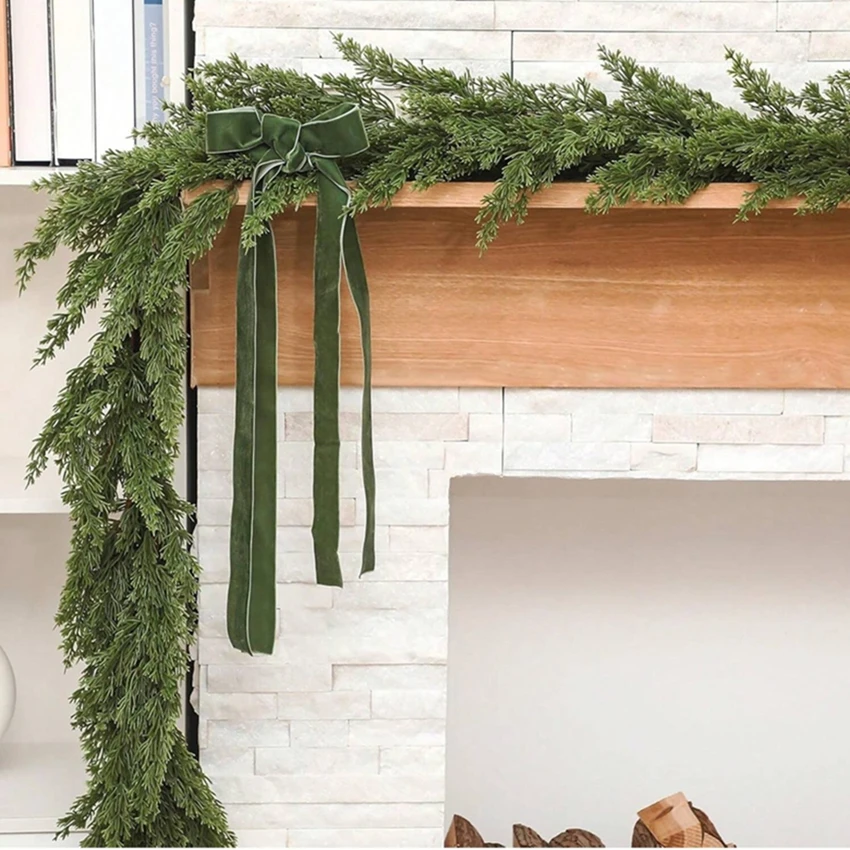 

Artificial Plants Greenery Foliages Vine Christmas Trees Wedding Yard Fence Ornaments Delicate Arch Home Room Wall Hanging Decor