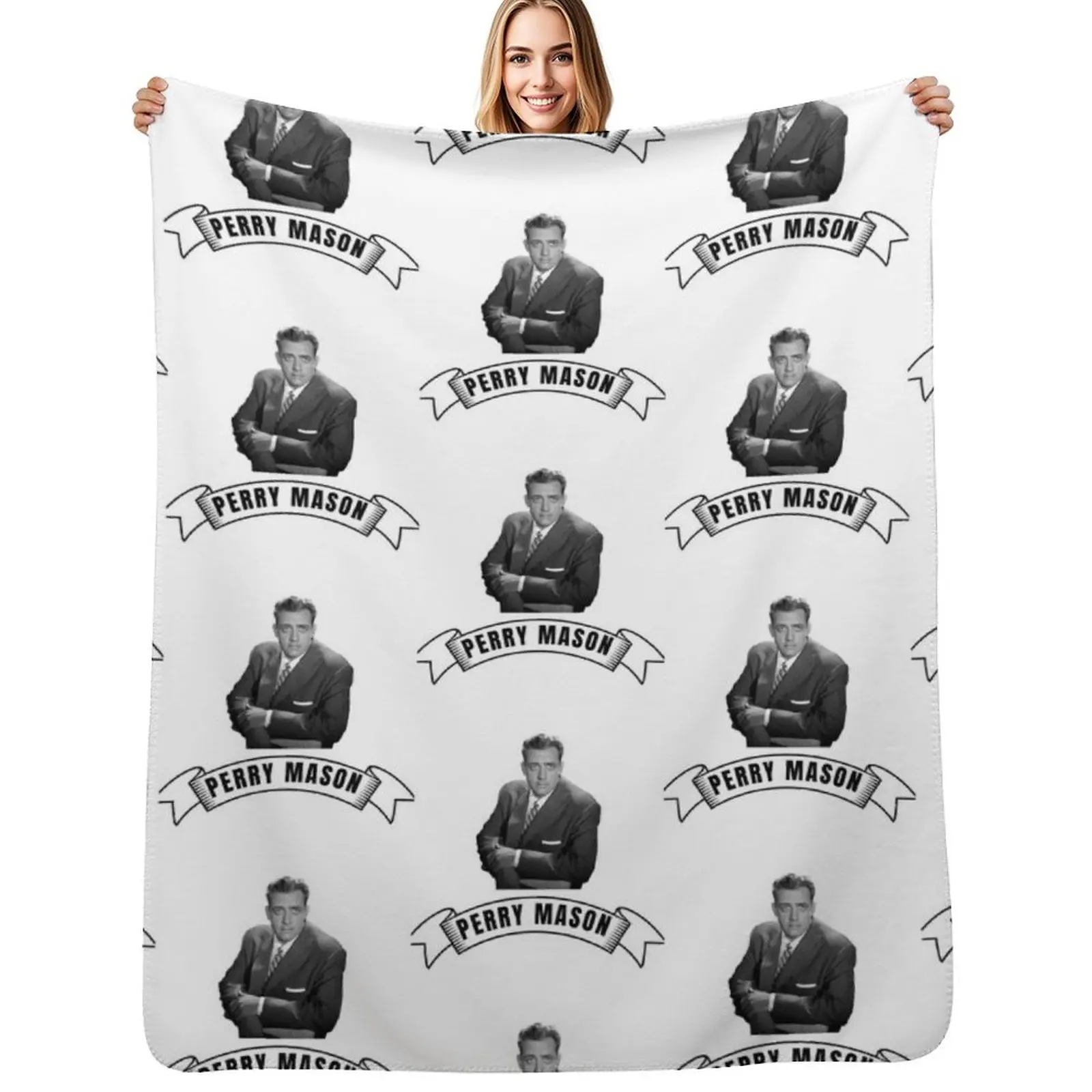 Perry Mason (1) Throw Blanket Quilt Baby Beautifuls Weighted Decorative Sofa warm winter Blankets