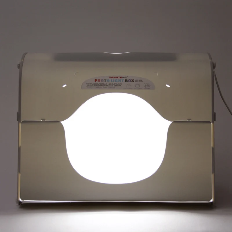 SANOTO Photograph Lightbox Photo Studio Manicure Foto Softbox  LED Photo Light Box Dimmable Tabletop Shooting Tent Kit