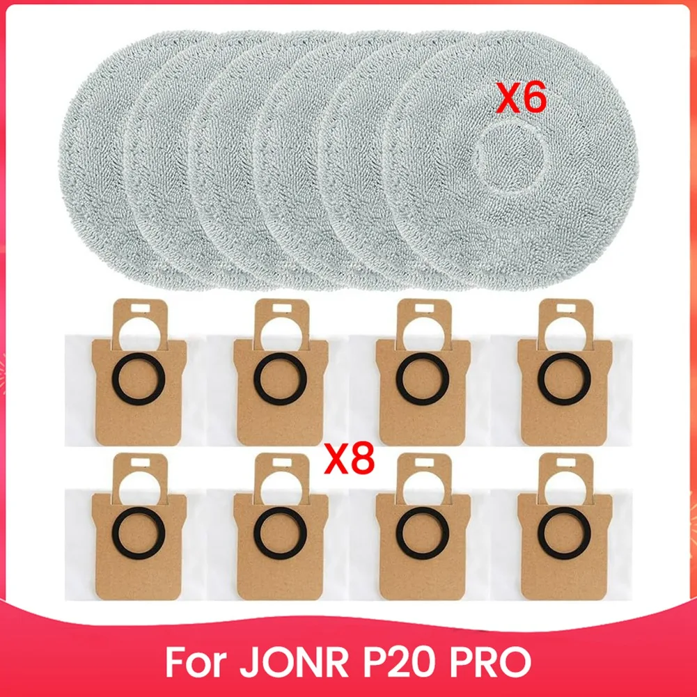 Accesorios para Robot aspirador JONR P20 PRO, paño de mopa de repuesto y bolsa de polvo Set-A77G