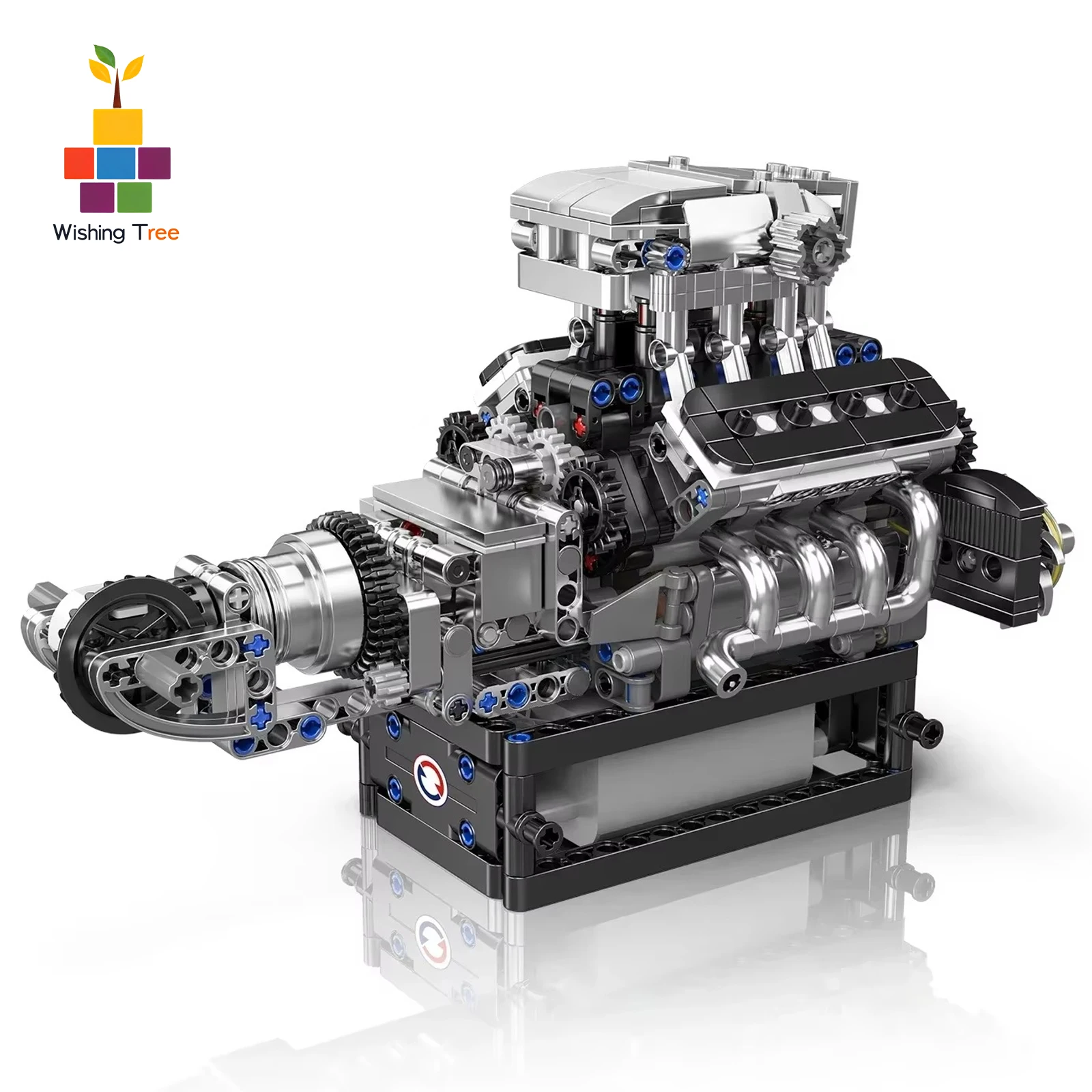 Creative 10206 MCL Sport Car V8 Engine Building Blocks Set with Electric Motor Simulation STEM Educational Toy 737PCS Kids Gift