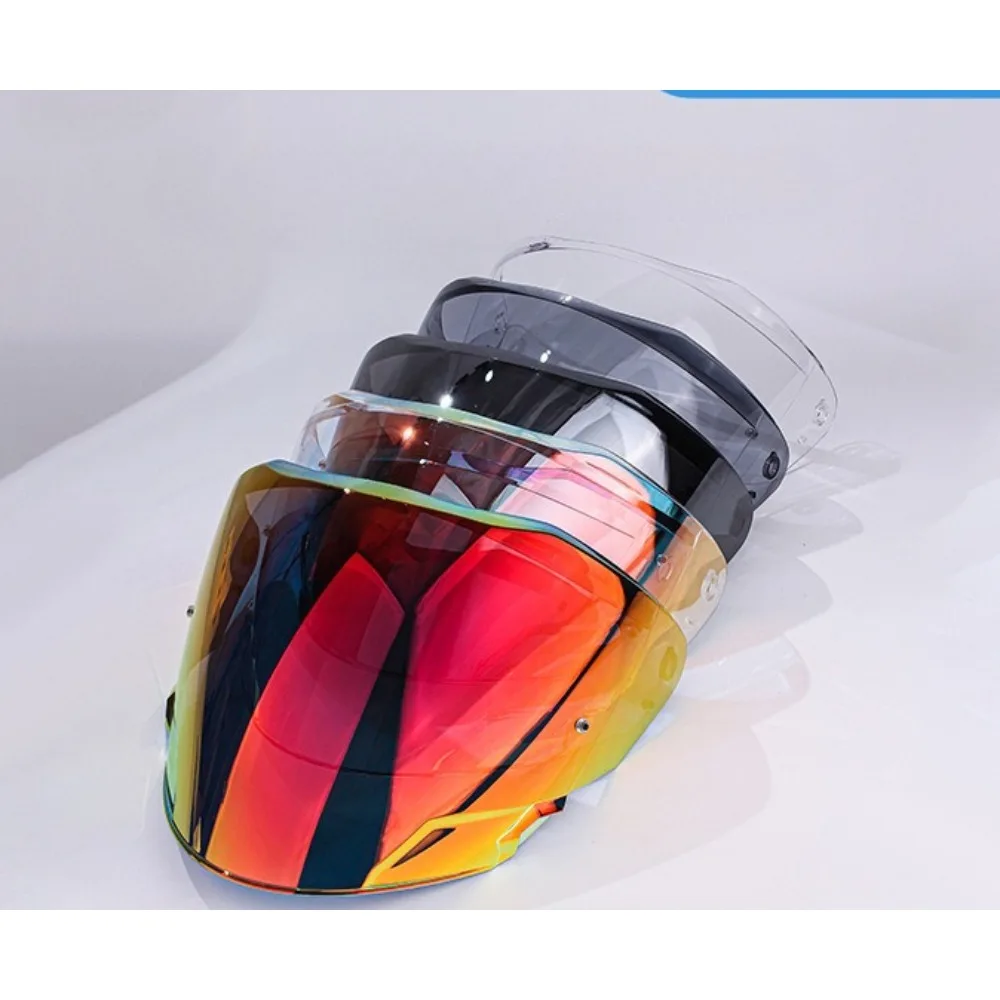 

OF618 for S2 Helmet Lens Three-quarter Helmet, Modified Mirror Windshield Lens Colorful Electroplated Aurora