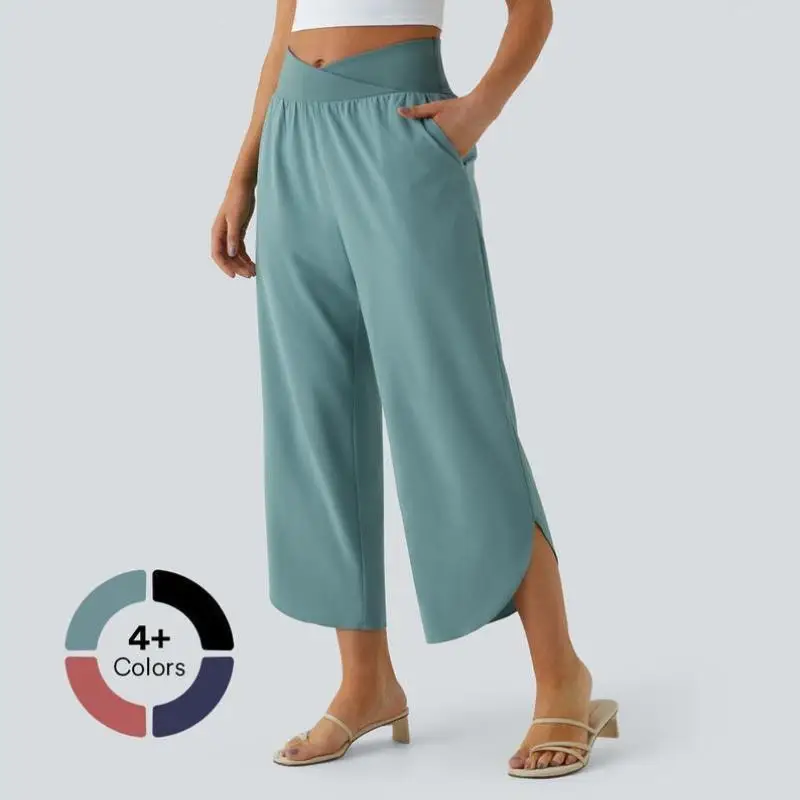 

Мужские повседневные плиссированные брюки с высокой талией, корейские прямые брюки с перекрестными боками, нейтральные G, другой материал 00%