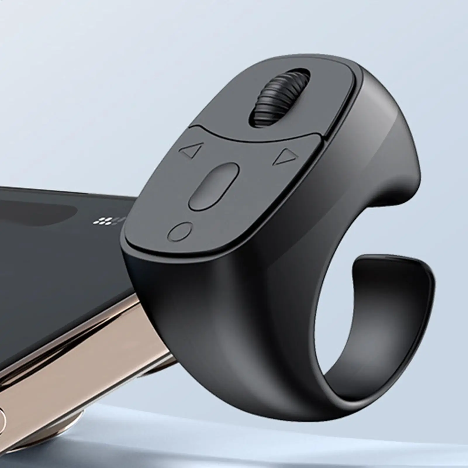 

Fingertip Clicker Mini Camcorder Button Controller Wireless Video Scrolling for Photo Recording Ebook Reading Vlogging