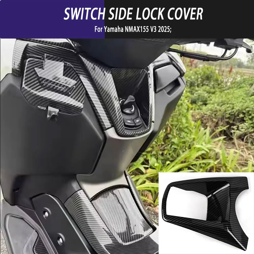 

For Yamaha NMAX155 V3 2025 Motorcycle Modified Replace Accessories Switch Side Lock Cover Decorative Electric Door Lock Cover