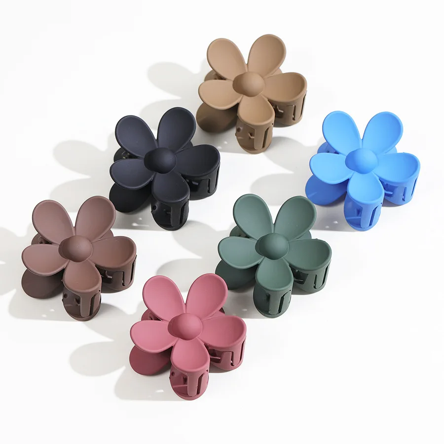 1pcs 3.5/7cm Korea Flower Shape Hair Claw Clips Women Girls Ponytail Hairpin Barrette Headwear Accessories