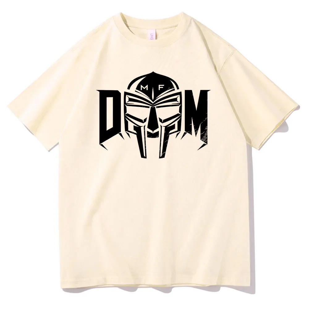 Rapper MF Doom Madvillainy Face Graphic Print T-shirt Men Hip Hop Gothic Oversized Tshirt Short Sleeve Male Pure Cotton T Shirts