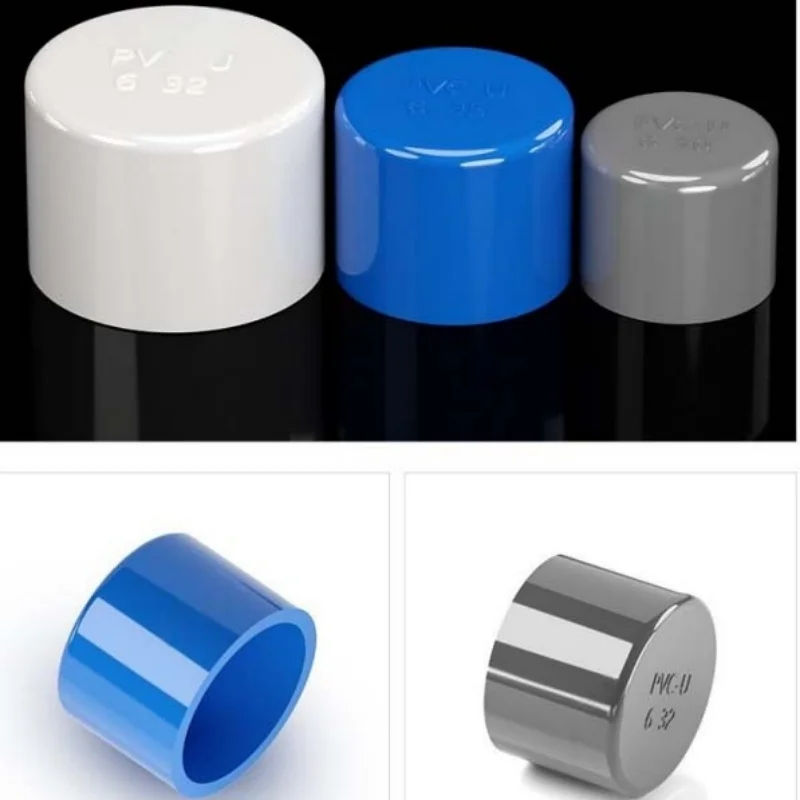 White /Blue /GrayEnd Cap Plug PVC Tube Joint Pipe Fitting Coupler Water Connector For Aquarium Fish Tank ID16/20/25/32mm-200MM - Image 6