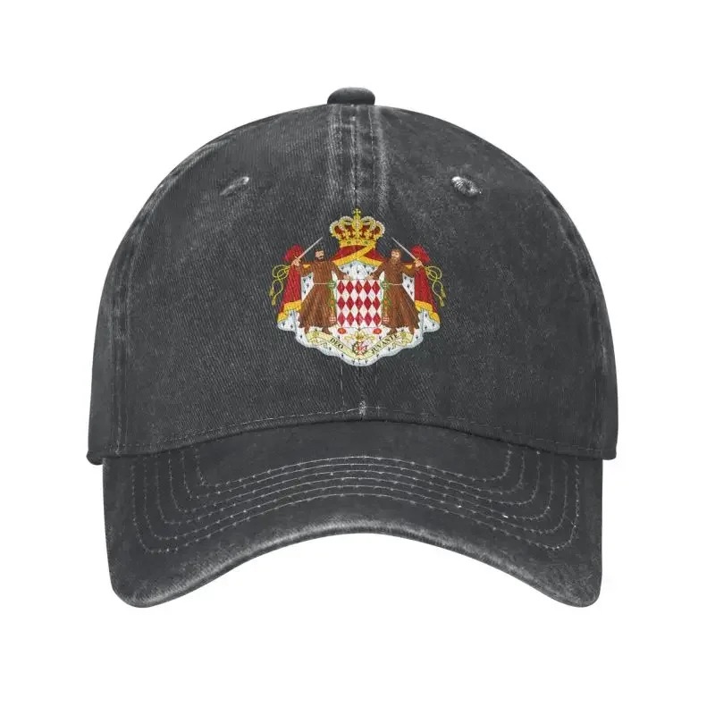 Personalized Cotton Coat Of Arms Of Monaco Baseball Cap Sports Women Men's Adjustable Dad Hat Summer