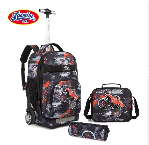 Children Rolling Luggage Backpack For Teenagers Trolley Bag Set School Wheeled backpack for girls boys Kids Travel Trolley Bags