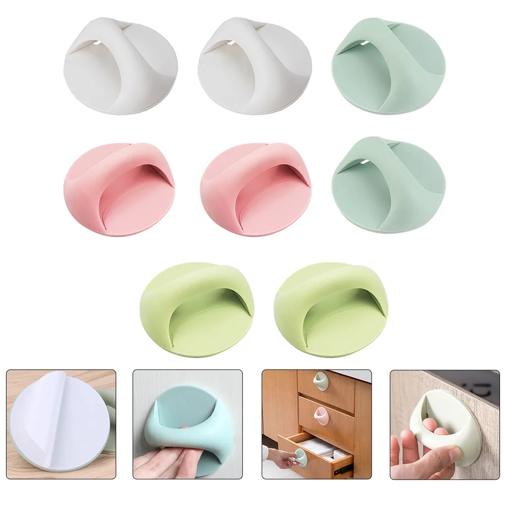 

8Pcs Safe Door Handle Plastic Wardrobe Handles Durable for Chest Bookcase Furniture Door Knob Wardrobe Handles