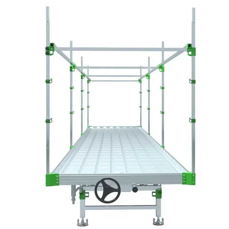 Hydroponics Multi Layers Vertical Farming Rolling Bench Grow Rack