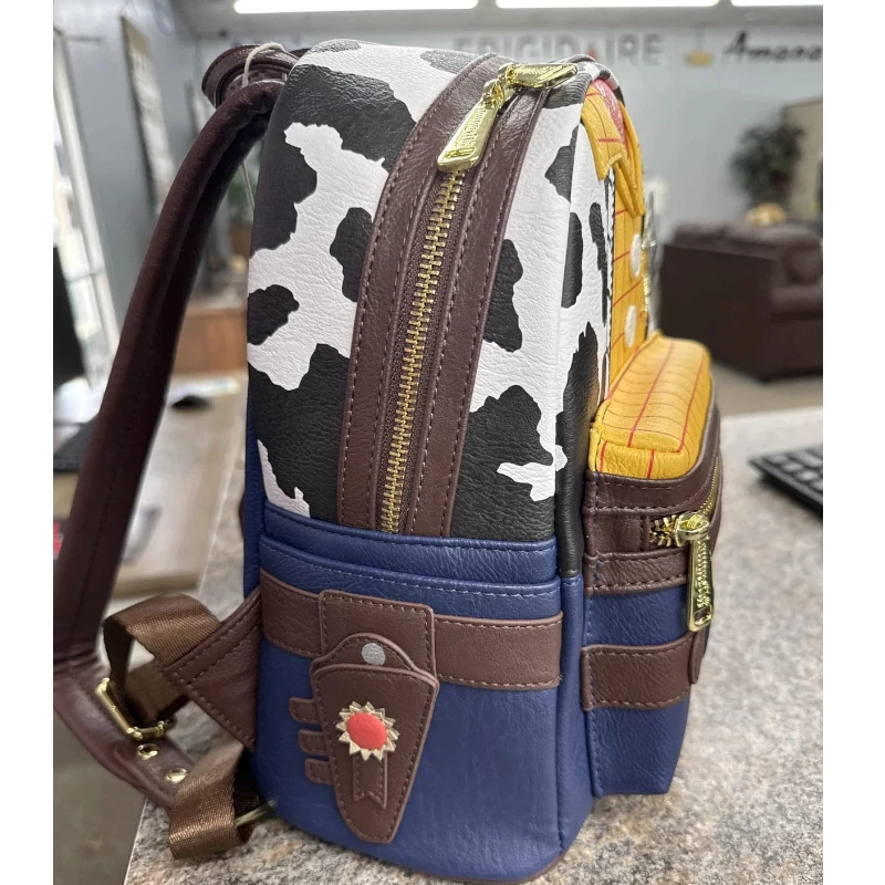 Loungefly Pixar Toy Story Woody Sheriff Cowboy Outfit Design Backpack Wallet Set Fashion Gift For Daily Use - view 5