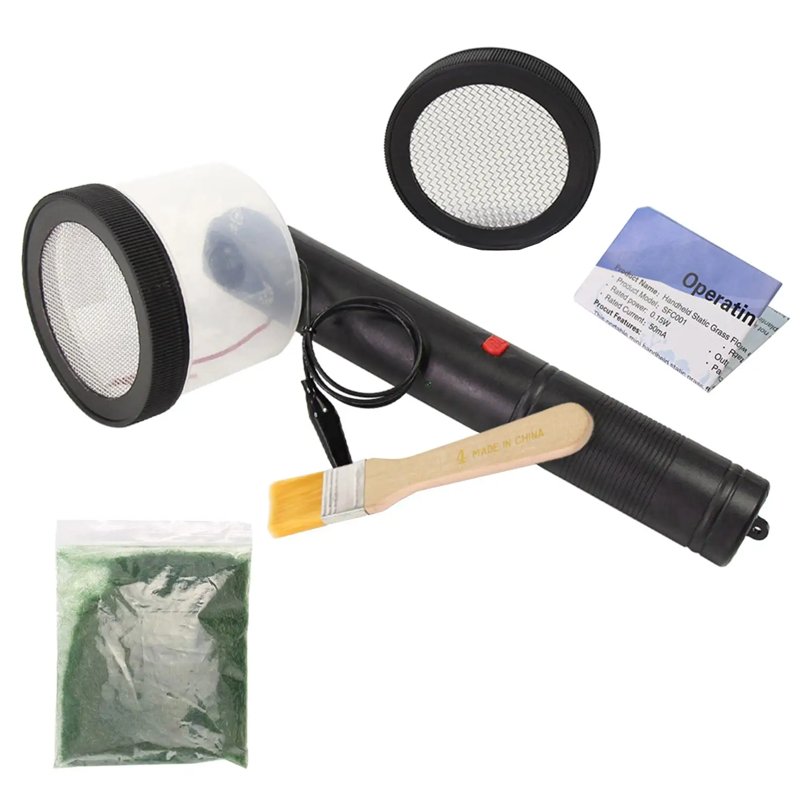 Flocking Kit Static Grass Applicator ABS Mini Flocking Machine with Antislip