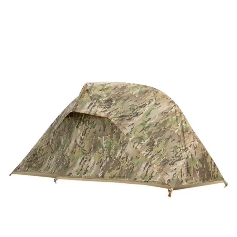 

Single Person Tent Outdoor Camping Tent Rainproof And Sunproof Thickened Tactical Camouflage Park Tent