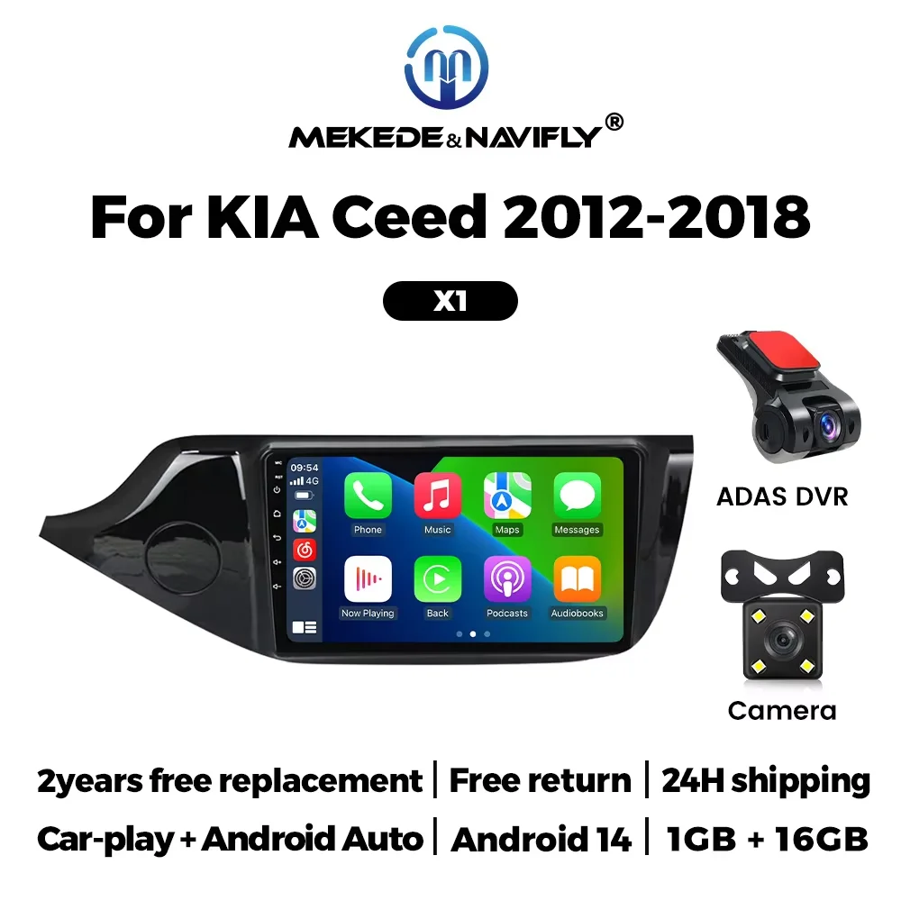 MEKEDE 2 Din Autoradio Carplay AUTO GPS MP5 Voor KIA CEED JD Cee'd 2012-2018 Auto Stereo Multimedia speler auto intelligente systemen