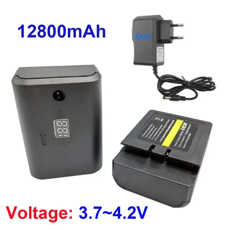 100% New 3.7V 12800mAh Infrared Laser Level Battery for 2-Wire / 3-Wire / 5-Wire / 12 Wire Push Universal Digital Battery ✈️