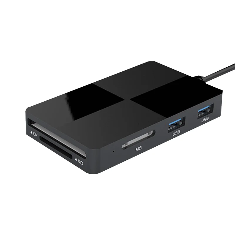 

HJ-8-In-1 USB C Hub USB SD Card Reader CF/SD/TF/XD/MS Memory Card Adapter, For Micro-SD Micro-SDXC SDHC PC Laptop