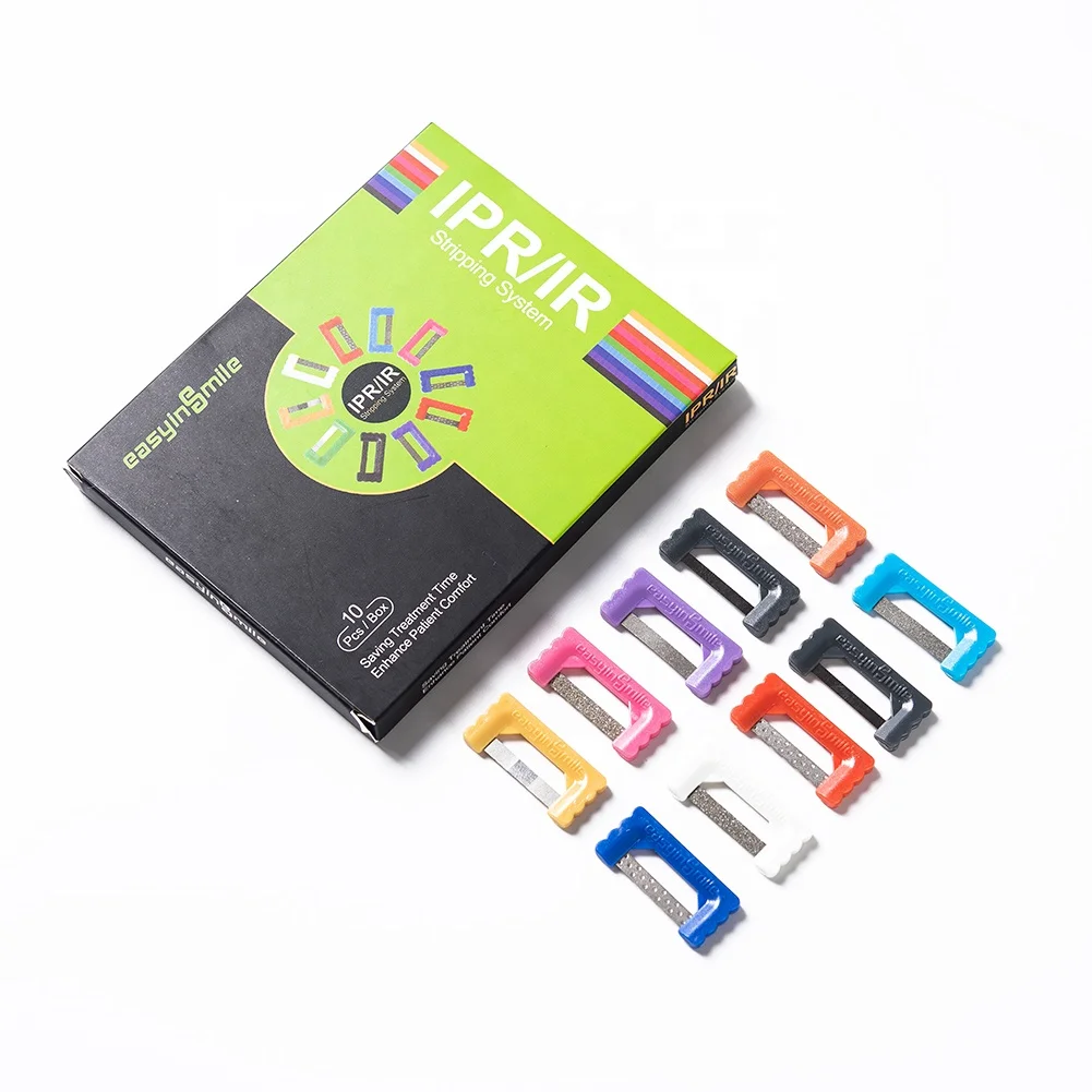 

Easyinsmile Interproximal Strips Enamel Reduction IPR Kit Orthodontic Stripping Polishing System 10Pcs/Pack