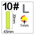 10 cylinder yellow L