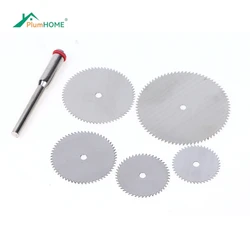 6Pcs/lot Stainless Steel Slice Metal Cutting Disc with 3.0MM Mandrel for Rotary Tools 16/18/22/25/32mm Cutting Disc