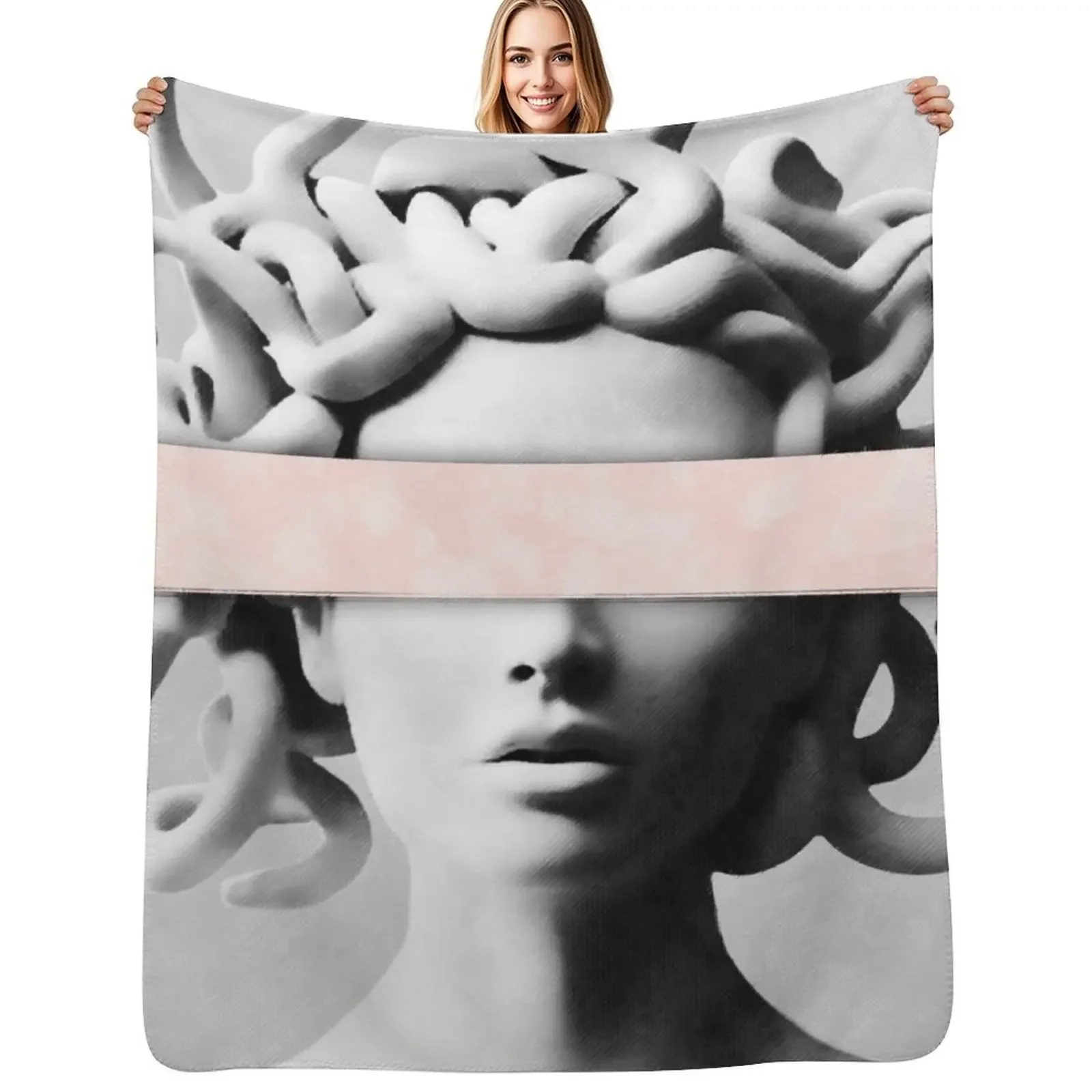 

Medusa portrait Throw Blanket blankets ands Soft Beds Decoratives Camping Blanket