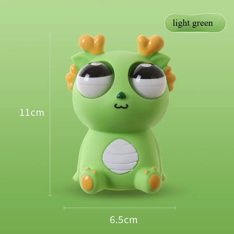 Juguete de décompression de dinosaure dragón, ojo explosivo creativo, exprimidor de alegria, ojo de mirar, liberación divertida