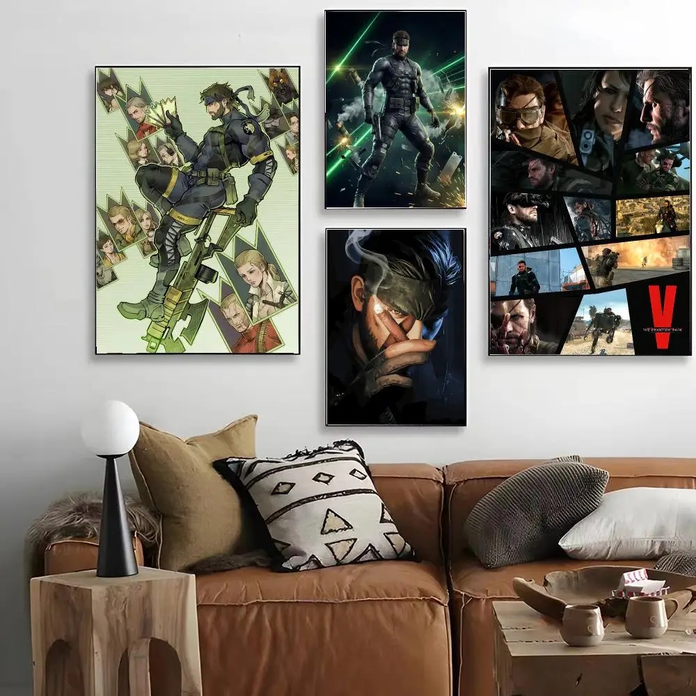 Game Metal Gear Solid Poster HD Art Decorative Wall Art Waterproof Home Décor for Living Room Bedroom Café Stylish Gift